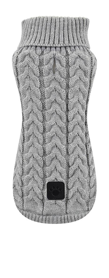 Nayeco - Flettet Striktrøje Grå: 20cm