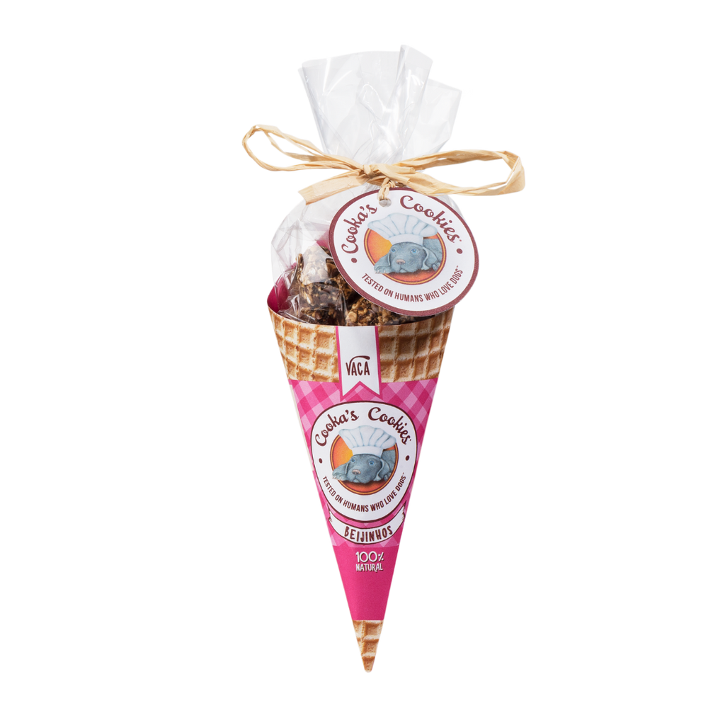 Cooka's Cookies - Beijinhos de Vaca - sprøde og naturlige oksekødsgodbidder til hunde