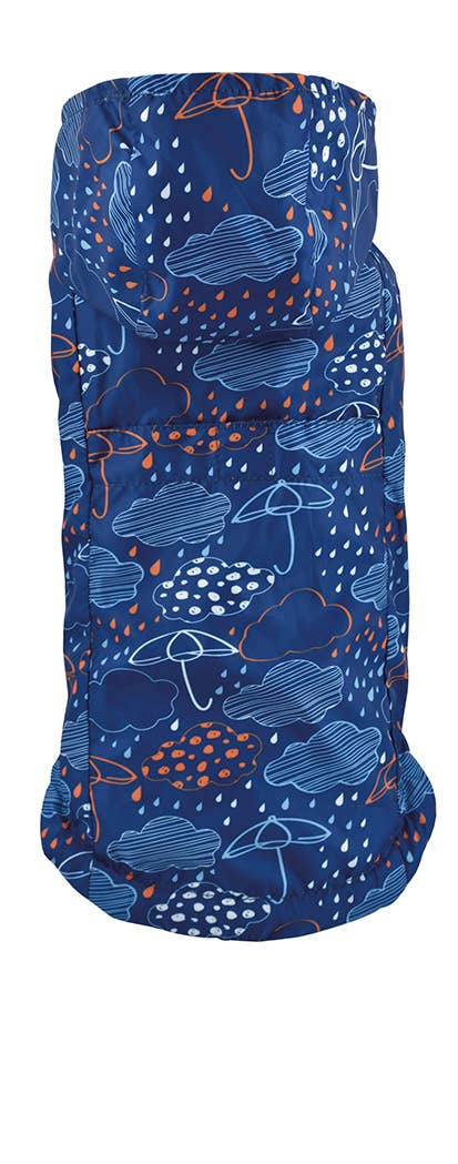 Nayeco - Blå vendbar regnfrakke