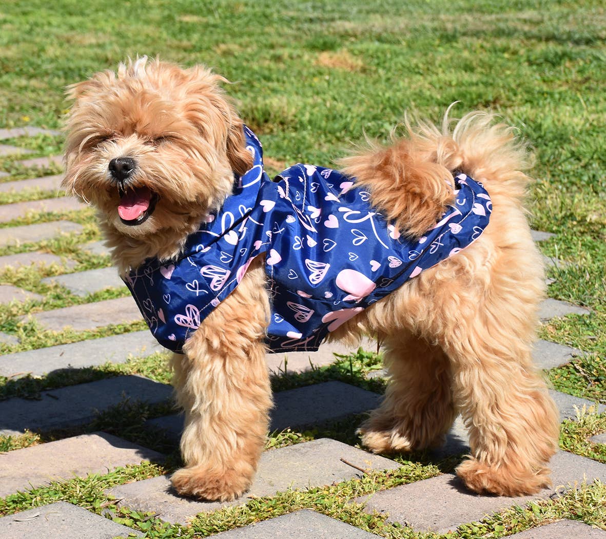 Nayeco - Vendbar Regnjakke Rosa-Kærlighed