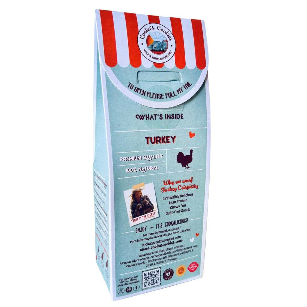Cooka's Cookies - Kalkun Crispies - Lufttørrede godbidder til hunde