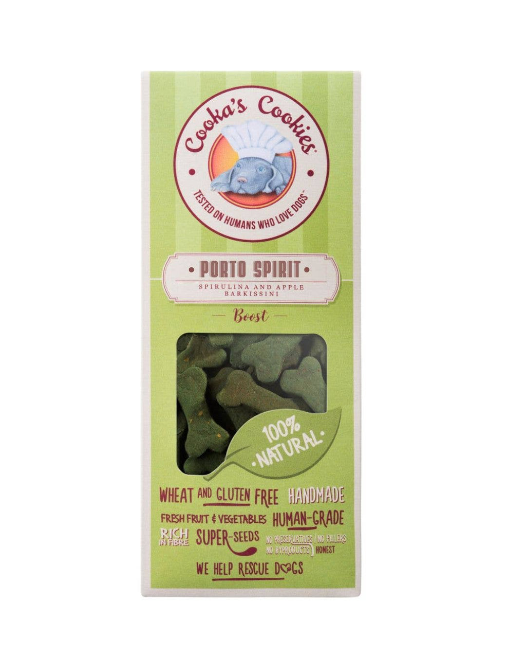 Cooka's Cookies - Porto Spirit - Naturlige hundegodbidder med superfoods