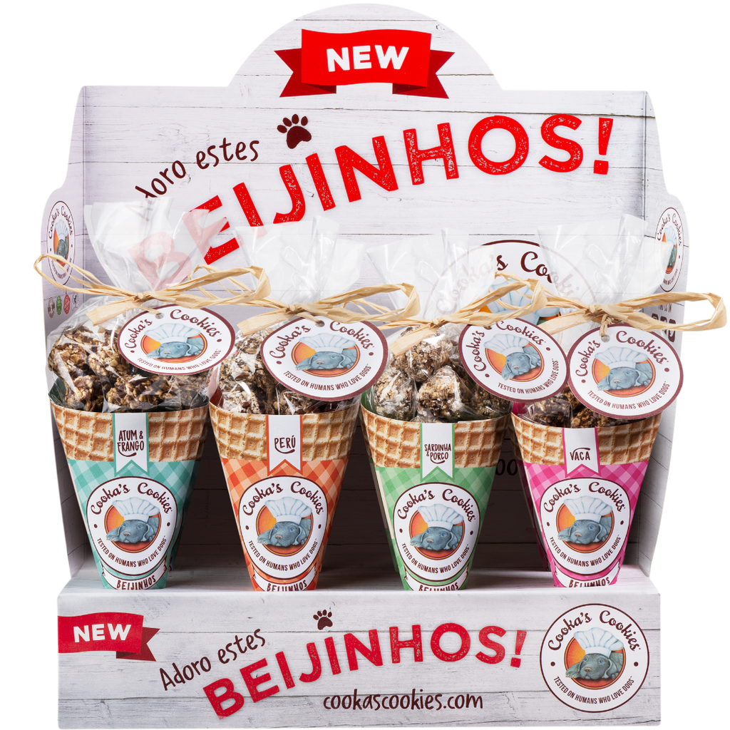 Cooka's Cookies - Beijinhos - Knasende og naturlige kylling- og tunhundegodbidder