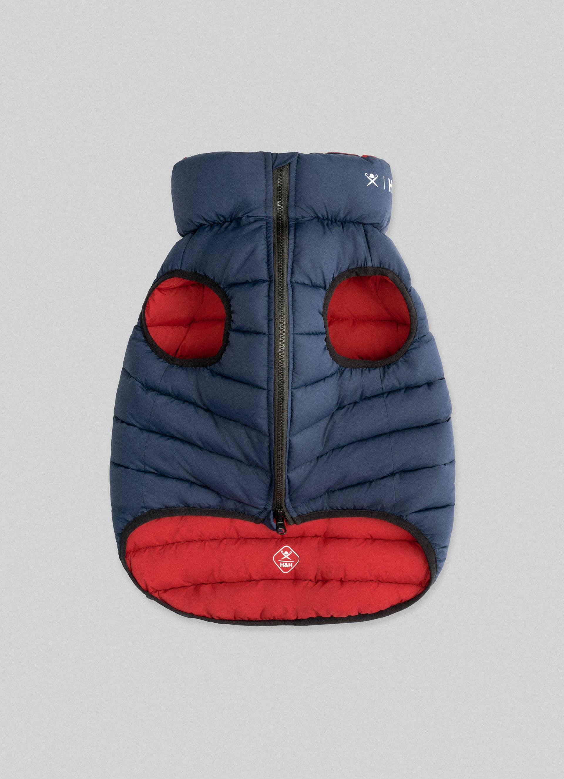 Hugo & Hudson - Hackett x Hugo Hudson Pufferjakke til hunde - Navy & Berry